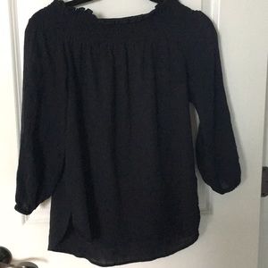 Navy off the shoulder top